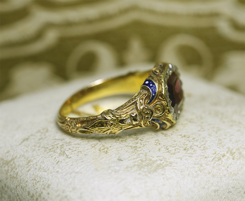 アンティーク　指輪 入手困難USA製1920年代アンティークカメオオニキス回転式両面ギミック